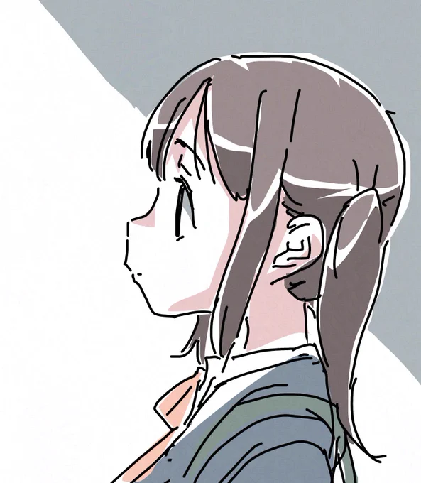 横顔 