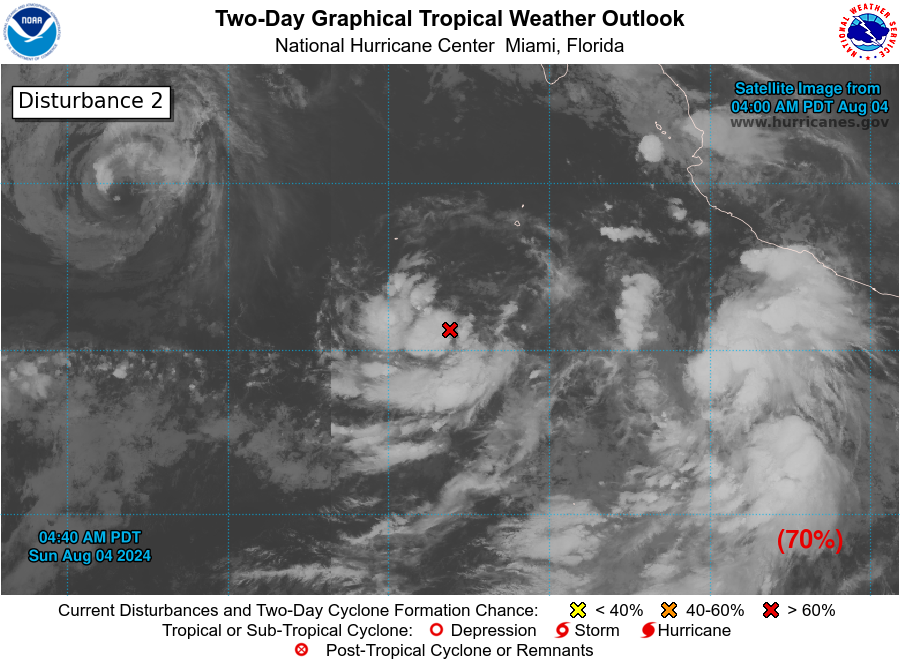 LimWeather's tweet photo. D82 EPAC #HurricaneSeason2024 8am EDT
#Invest97E near #Invest96E has 70% chance in 2 and 7 days to become a TC before it merges with the latter #Wxtwitter #Wxx #EP96 #96E #Tropicswx #HurricaneSeason #Emilia #Fabio #EP97 #97E https://t.co/NmhuCqF5Z8