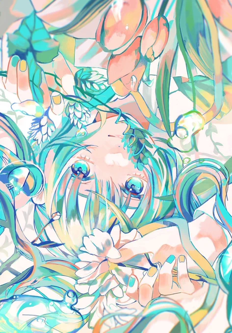 #私はこういう絵師です見た絵師全員参加  鮮やかな色大好き人間です
