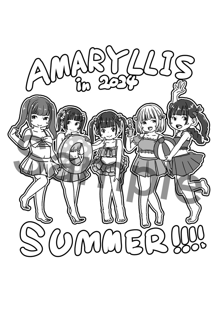 遅い告知ですが…
8月2日に行われたあまりりすさんのワンマンライブのステッカー、及びTシャツのイラスト担当しました!
ファンの皆さんに喜んでもらえるものになれば幸いです✨😊 