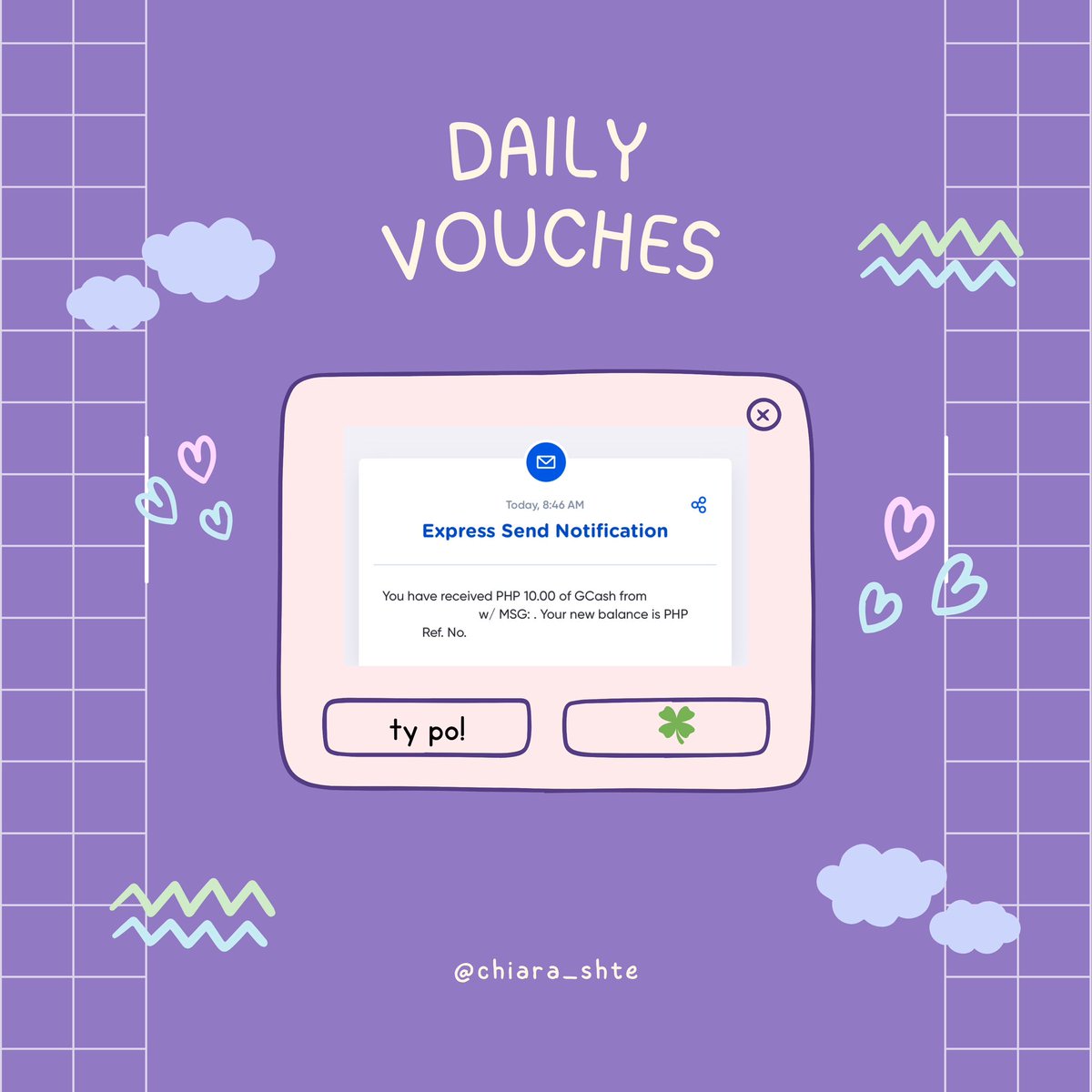 chiara_shte's tweet photo. 💌: { #TENkyu }

got another win! thankie so much to @_redtulips @_greentulips for this! and to the sponsor @callapromotesss !  lovelots💗

🔖: { #tulipswins } https://t.co/PBio3U2U5V
