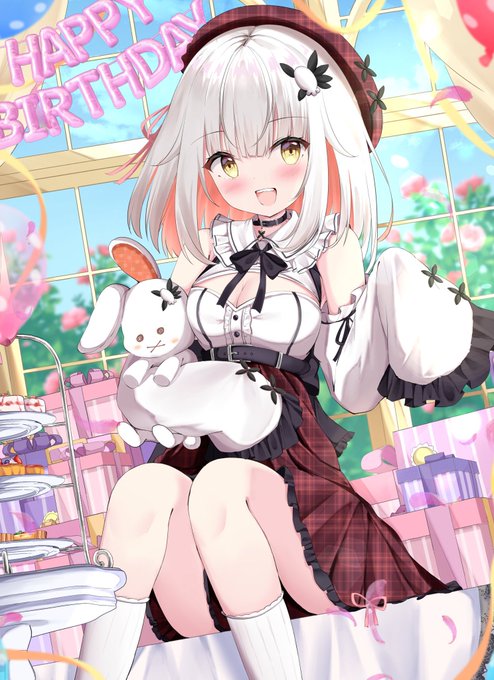 🧡お知らせ🧡
この度、ご依頼で神頼シハイさん(@shihai_fsp)のお誕生日記念のイラストを描かせていただきました!
お洋服など可愛いくデザインさせて頂きました!少し早いですがお誕生日おめでとうございますー🎉🎉 