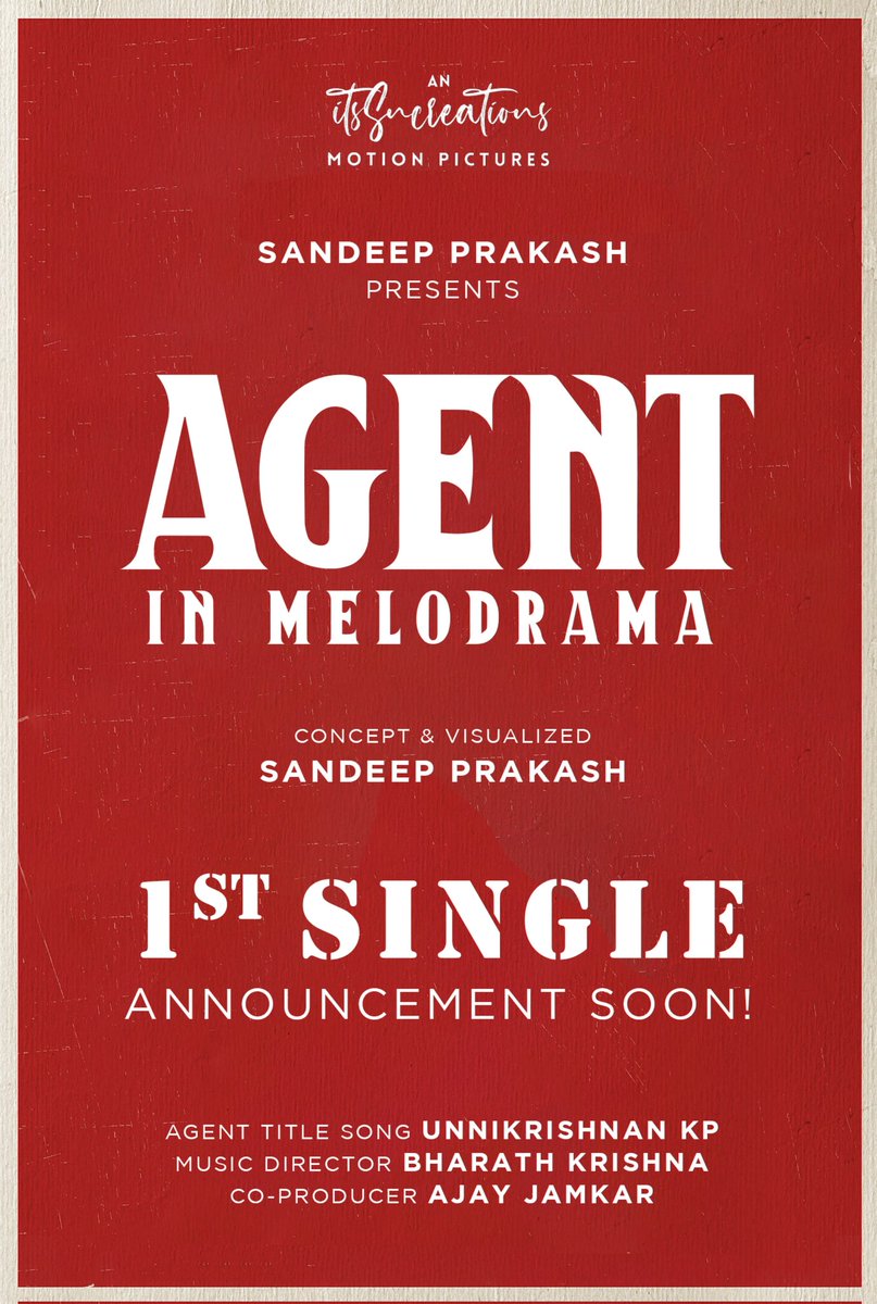 itssncreations's tweet photo. Agent - In Melodrama | 1st Single Announcement Soon! @itssncreations @iamajaygem @amitystation_ @soundoutonline @MonishaBeth https://t.co/buTfVXCfas