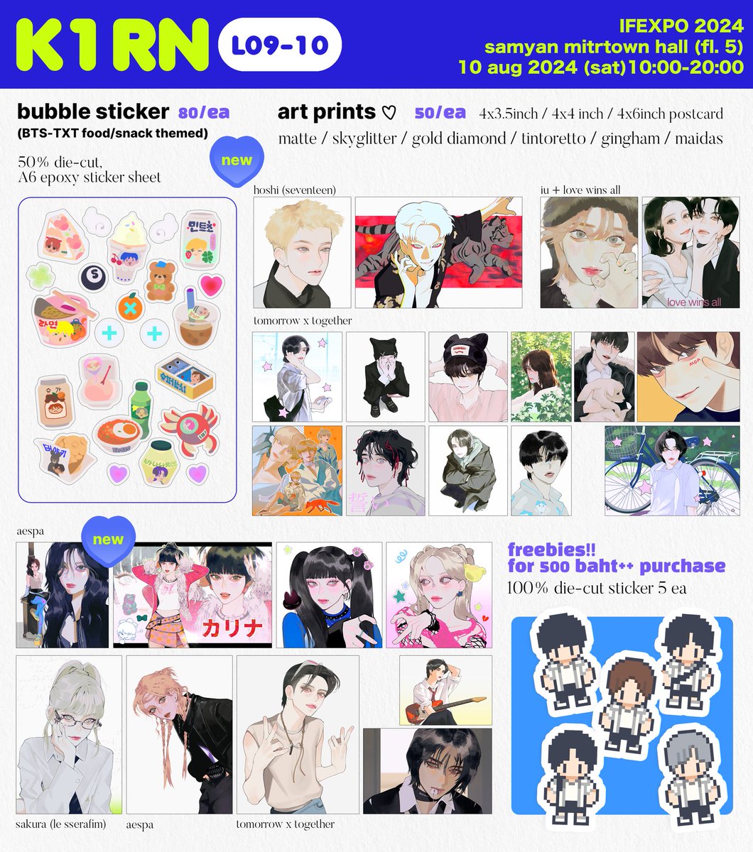krnism_'s tweet photo. ☆ pls rt ☆
ใบเมนูงาน #IFEXPO24 มาแล้วค่า ⋆ ˚｡𖦹

🪼sat 10 aug 2024
🧴L09-10
🪿samyan mitrtown

ของใหม่จุกๆ ใบเมนูแบบเต็มเดี๋ยวลงใต้เธรดอีกที มาพบกันเยอะๆนะคะะ ทั้งปีออกบูธแค่ครั้งเดียว ᵘ ᵕ ᵘ ) https://t.co/3SP2pnOXu4