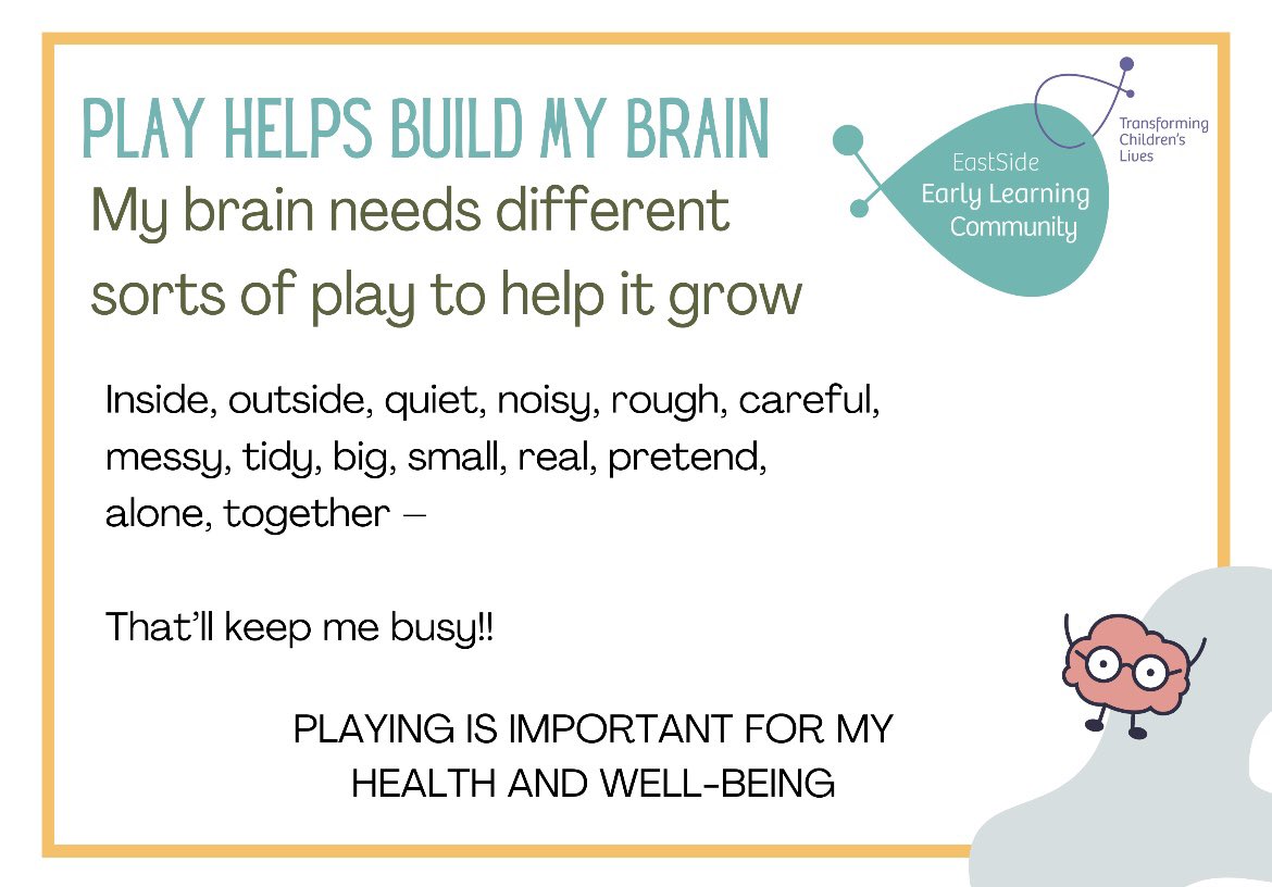 EastsideELC's tweet photo. We love seeing children and families get creative with play! We also know it supports brain development. So this was the scene y’day at our Play Day. Music / arts / dance all part of the experience 🎶 🎭 🎨 @EastSidePship @SCUKNI https://t.co/QtCAVqZZhz