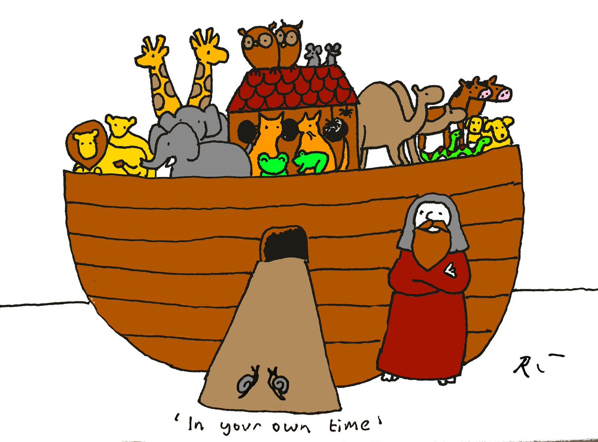 DoodlesWish's tweet photo. Here’s my annual Noah’s Ark cartoon, which I do for a friend’s birthday #noahsark #cartoon #doodle #wishartdoodle https://t.co/U3gudwaXRc