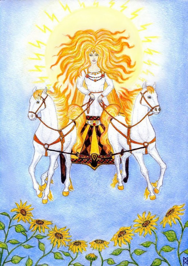 For3v3rKendrix's tweet photo. Happy Sunnudagr Everyone!!! 

"In Sunna's radiant light, even the darkest paths are illuminated, guiding us through life's trials with unwavering clarity." https://t.co/zNBhuotY3y