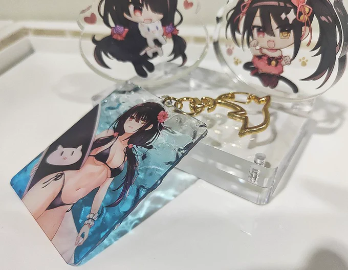 #C104 新品-狂三水波紋彩窗吊飾 