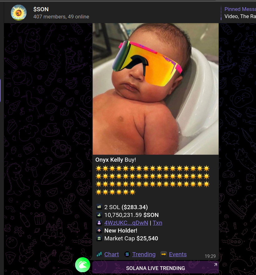 $son telegram atm 🤑🤑🤑
bags are getting loaded. 💰💰💰

CA: FS7iWKFt95fzEt81RGxW722BE5Y7KgUZ6MrUVrcnk6fk