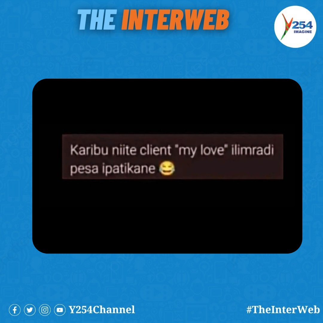 Y254Channel's tweet photo. Biashara si rahisi. 😂
#TheInterWeb ^NK https://t.co/TQ2uvtImAR