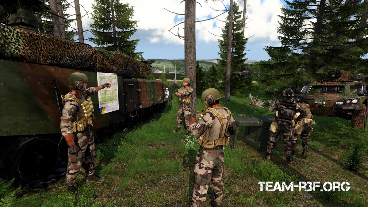 teamr3f's tweet photo. [TOPO] Briefer la manœuvre dans ses moindres détails permet à chacun de bien anticiper les différentes phases du combat ⚔️. Même si la première victime sera le Plan le fait de #planifier 🧭 donnera au groupe la capacité de réagir au mieux. @ArmaPlatform @bohemiainteract #MilSim https://t.co/8848DKOlNp