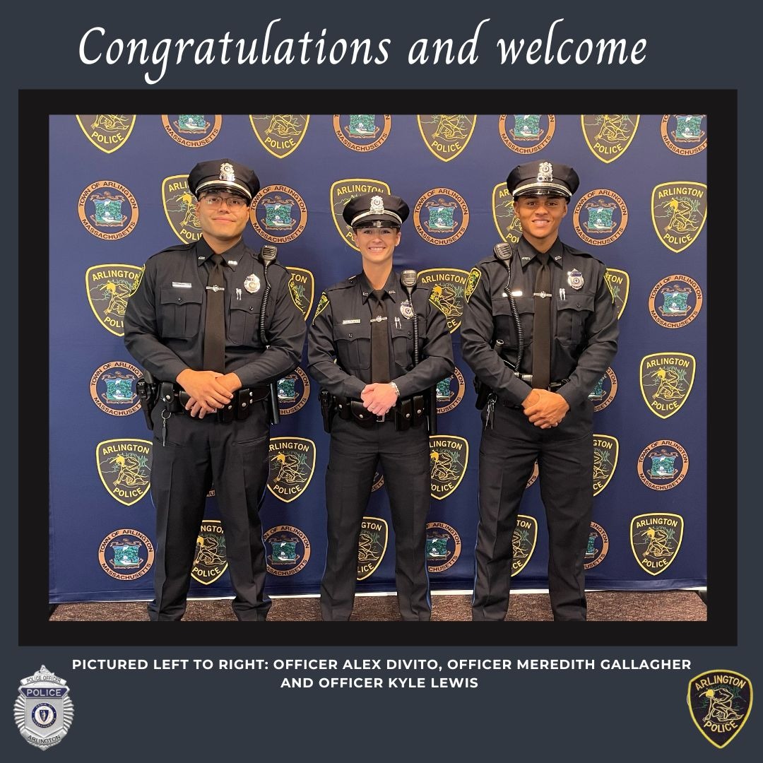 The Arlington Police Department is proud and honored to announce the ...
