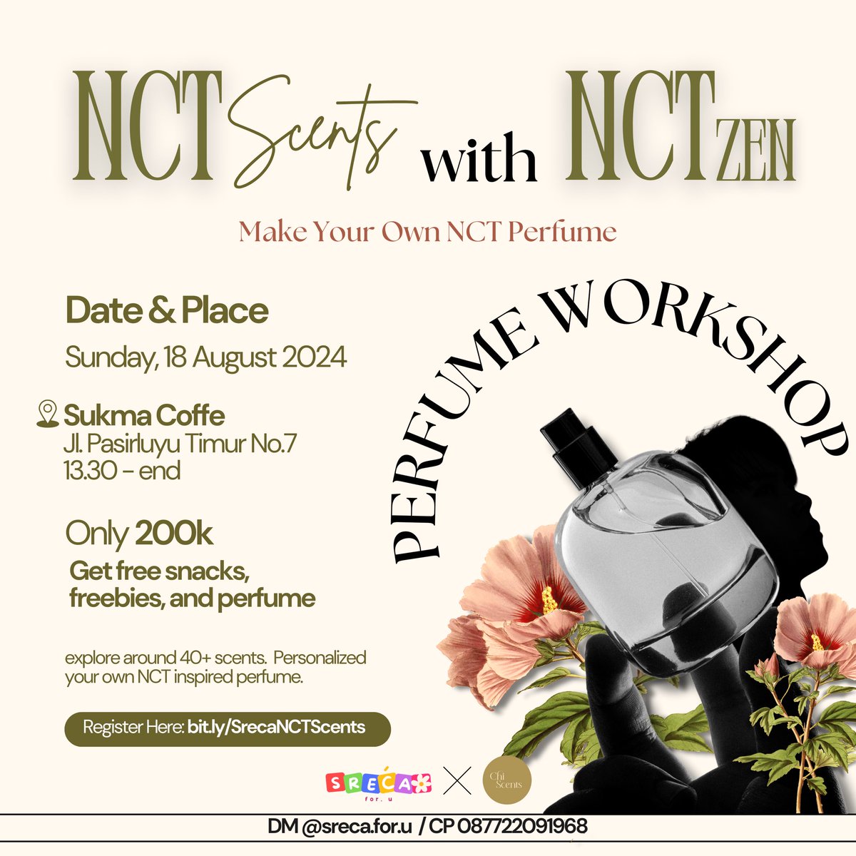 zayasuh's tweet photo. ANNYEONG!! akhirnya @srecafor_u bikin event di bandung xixi🥰 buat teman teman sijeuni kuu, yuk ikutan berkumpul kita bikin parfum wangi wangi para bujang ntuh supaya bisa dinikmati setiap hari🤭 https://t.co/sBBzAhgCyv