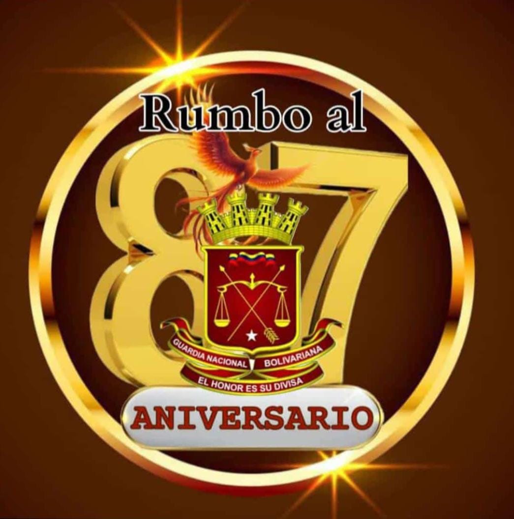 31BrigadaLC's tweet photo. Al @31BrigadaLC felicita con beneplácito el Aniversario 87° al Componente Guardia Nacional Bolivariana, deseándole el mayor de los éxitos en el cumplimiento de sus funciones en el resguardo de la población venezolana. https://t.co/FK91K4KQ0f