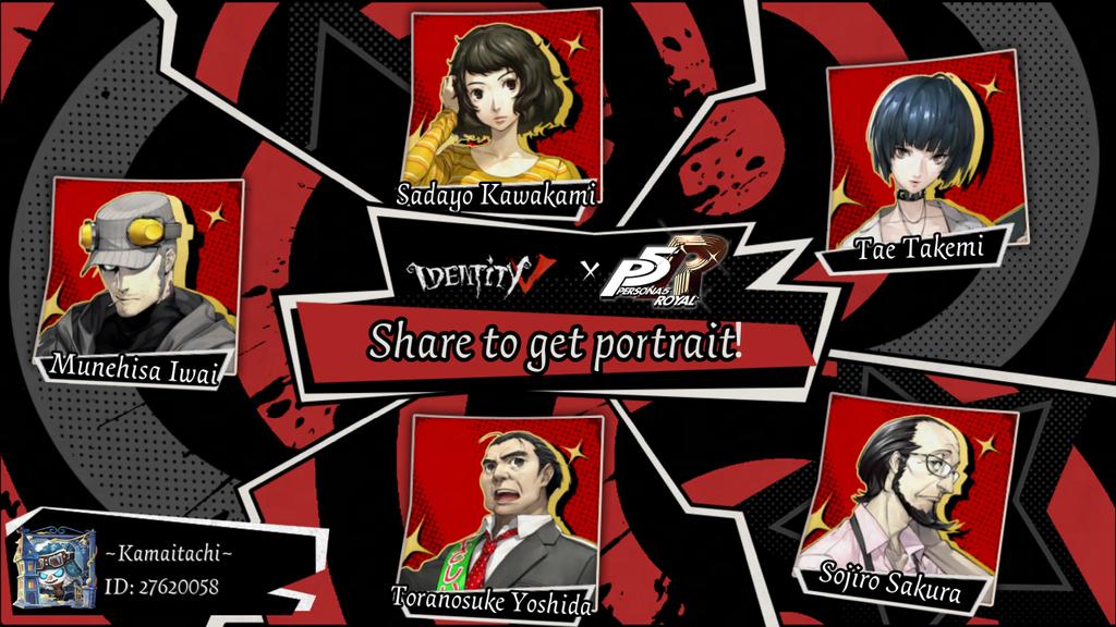 K@m@it@chi (@kamaitachiytj) on Twitter photo I'm playing Identity V. Fancy a game? Share it and get the potret ♡
<a href="/GameIdentityV/">Identity V</a>
#IdentityV #Persona5 #events I'm playing Identity V. Fancy a game? Share it and get the potret ♡
<a href="/GameIdentityV/">Identity V</a>
#IdentityV #Persona5 #events