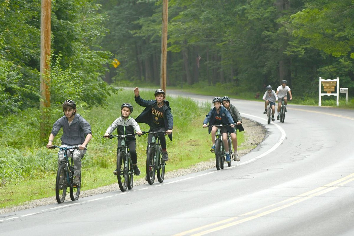 MaineCamps's tweet photo. Ride like the wind! Cycling is popular at Maine Camps where campers enjoy mountain biking through camp trails, riding on BMX tracks, and even learning to ride a bike! #mainecamps #summer2024 #bike #bicycle #cycling https://t.co/9zjzFXRmjv https://t.co/3Top43REhB