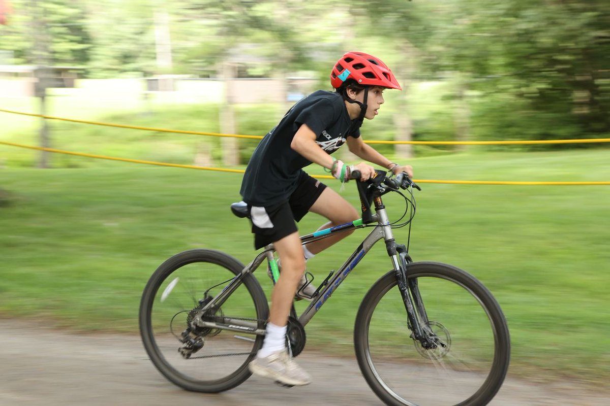 MaineCamps's tweet photo. Ride like the wind! Cycling is popular at Maine Camps where campers enjoy mountain biking through camp trails, riding on BMX tracks, and even learning to ride a bike! #mainecamps #summer2024 #bike #bicycle #cycling https://t.co/9zjzFXRmjv https://t.co/3Top43REhB