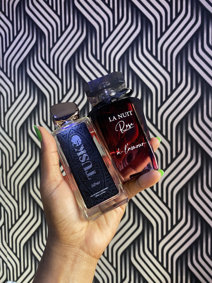 TohLarge's tweet photo. #SOTD
Tusk Silver - smells like vanilla milkshake &amp; Nebras on a budget

La Nuit Rose a L’amour - fruity top notes, luxurious floral accords &amp; sensual base notes

🥰 https://t.co/M3J6XZf2gi