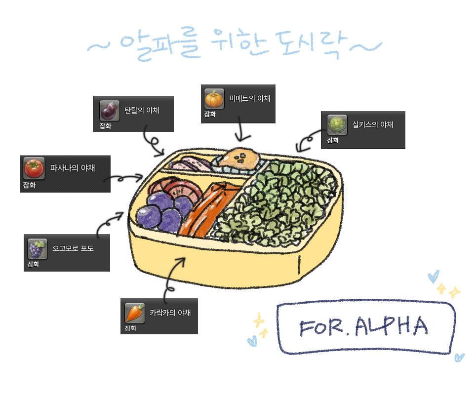 알파를 위한 도시락
