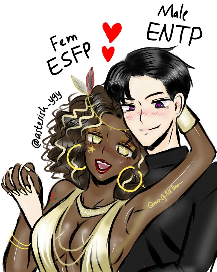 asterisk_ygy's tweet photo. Female ESFP x Male ENTP special #thanksgiftart for my esfp friend. Bb tysm for placed ENTP no. 1!! 😭🤝✨

Don't let em united or-😱💣😹 

art by me @asterisk_ygy 💕

#esfp #entp #mbti #esfpfanart #entpfanart #mbtifanart  #mbtioc #mbtimemes #oc #entpxesfp #esfpxentp  #oc #fanart https://t.co/Y1KtgwB7JK