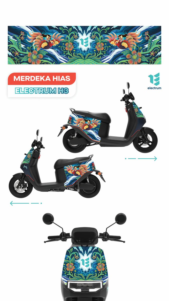 Ceritanya mau ikutan lomba ilustrasi motor listrik merk electrum. Gpp sih ini belum upload di ig feeds grgr sempet salah upload yg template foto terakhirnya:””) salah file (udh laporan sih ke panitia lombanya lg nanya gt bisa diubah or gausah apa gmn) wish me luck🙏