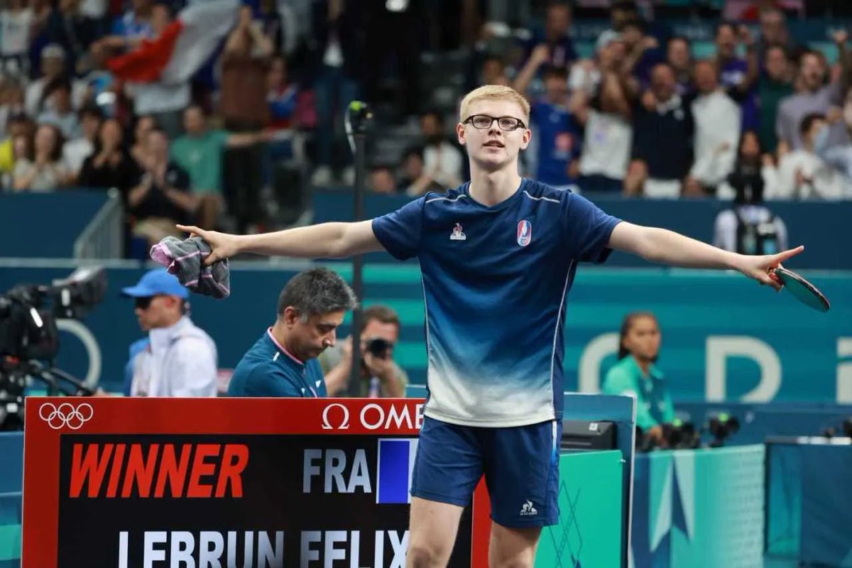 JeuSetMaths's tweet photo. 📊 Ils sont Français 🇫🇷 et ont remporté une médaille en simple messieurs dans un sport de raquette aux Jeux olympiques :
🥇 André Gobert, 1912 🎾
🥈 Henri Cochet, 1924 🎾
🥈 Jean Philippe Gatien, 1992 🏓
🥉 Arnaud Di Pasquale, 2000 🎾
🥉 Félix Lebrun, 2024 🏓

📸 Rémi Gros / FFTT https://t.co/EW3KQ6MbSS