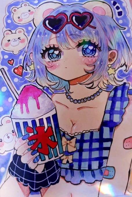 #私はこういう絵描きです見た絵描き全員参加可愛い女の子描くの大好きです!!(๑ᴖ◡ᴖ๑) 