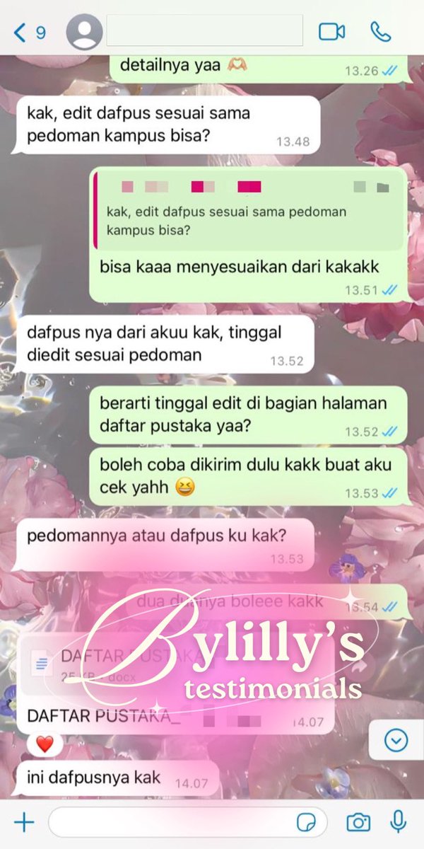 allbylilly's tweet photo. udah mepet deadline revisi, eh, guideline dafpus kampus ternyata ribet bgt 😮‍💨

kemarin #withbylilly latest cust req 30+ dafpus plus insert sitasi langsung di teks proposalnya, clear dalam beberapa jam ajah

include free edit penulisan &amp; kroscek info dafpus ofc ⸜(｡˃ ᵕ ˂ )⸝♡ https://t.co/1UxybgZiSg