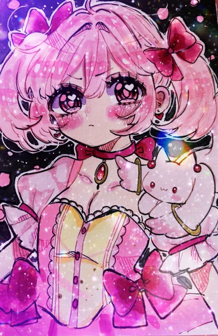 #ぴんくのイラスト 