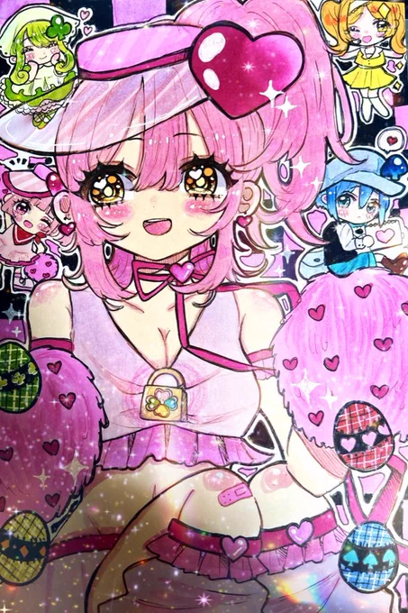#ぴんくのイラスト 