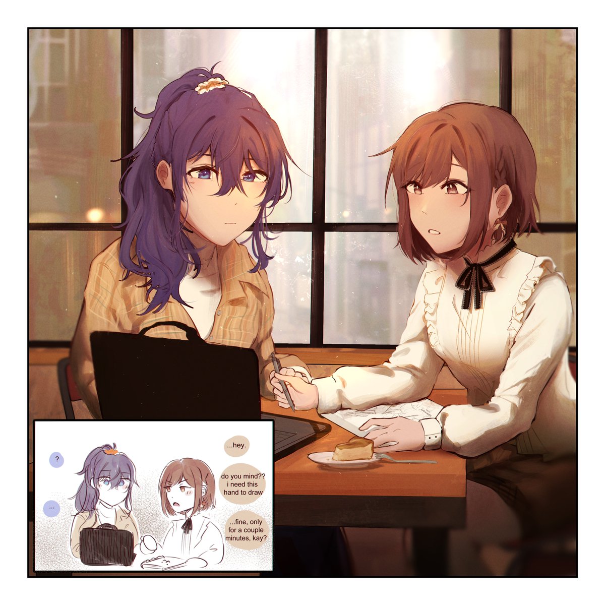 leenanan_I's tweet photo. #prsk_FA / #mafuenaweek2024 day 3 - cafe https://t.co/MKDYmdPNtP