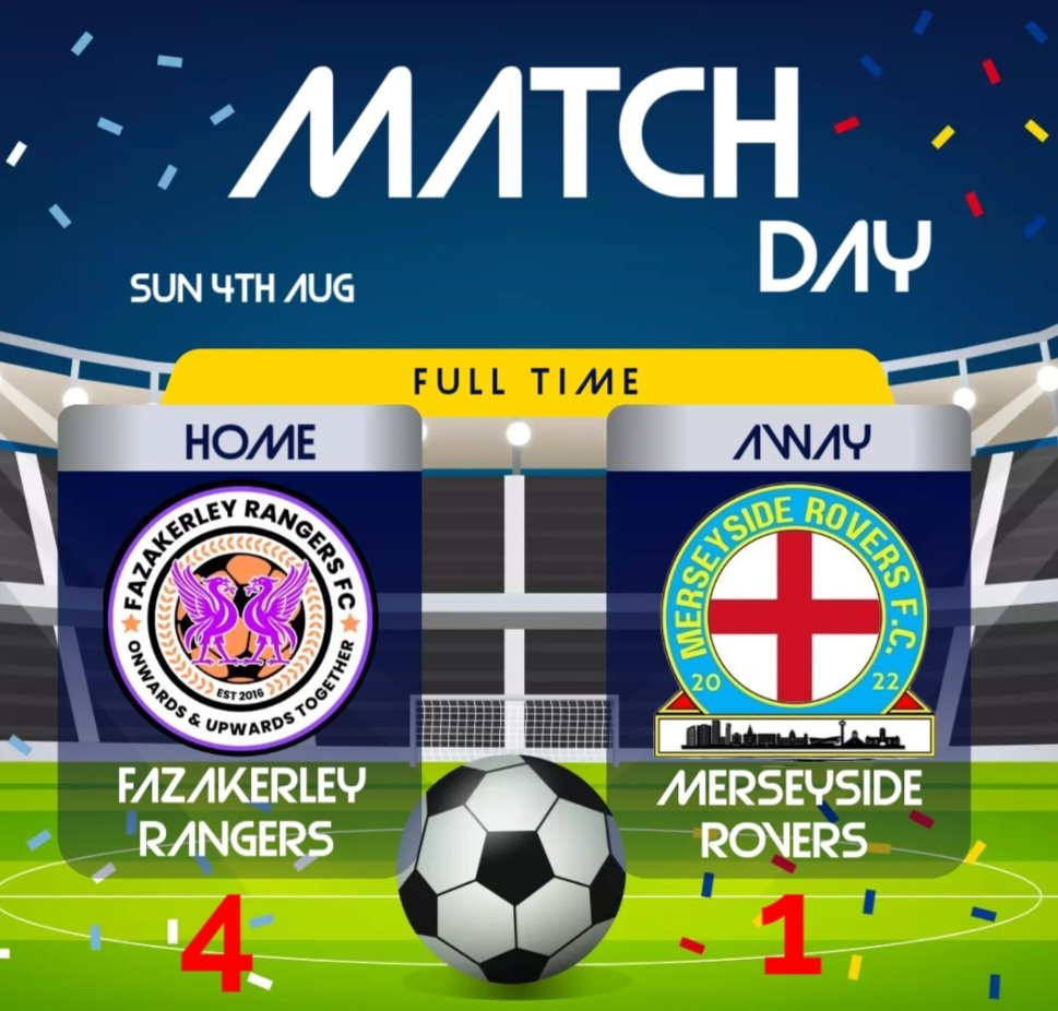 A good start from the lads to pre-season.
Thanks to <a href="/MSROVERSFC/">Merseyside Rovers FC</a> for the game.