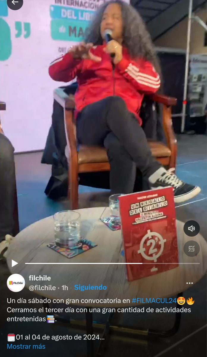 stgoandereditor's tweet photo. Registros de la participación del autor argentino @lezcanowalter en @filchile presentando su libro Un regalo del diablo, sobre la banda #DosMinutos, junto al ilustrador @malaimagen (@Punkora). Saludos y gracias!
#punk @stgoandereditor #FILMACUL24 https://t.co/g5C0G5JhFV