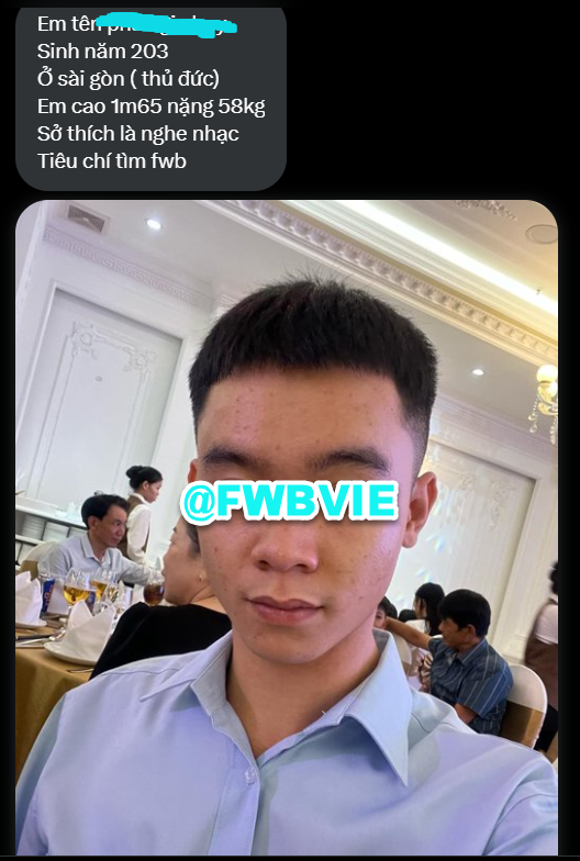 FWBVIE's tweet photo. #SGN276 
#FWBVIE_No59_276
Bạn nam tìm  #Fwb là nữ khu vực #Saigon nè.    
👉Inbox @FWBVIE để biết thêm info nha.    
📷Nâng lên FWBVIE's Member để nhiều ưu tiên nhé.        
#FWBVIE #SGNFWB #Vietnamese #hcmc #Saigon #BoyFWB #lgbtVietnam #No59 https://t.co/vlF585WiTq