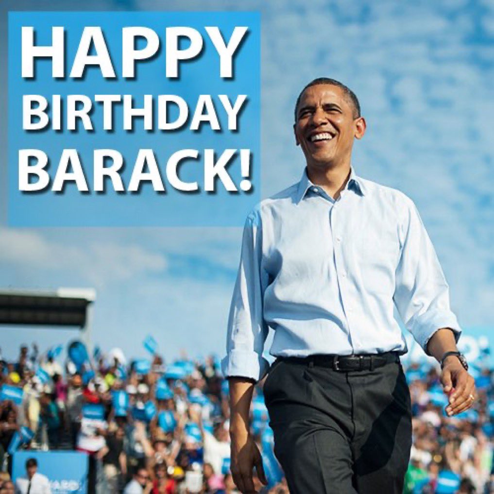 💙Brittney💙 (@az_brittney) on Twitter photo Drop a 💙 and Repost to wish President Barack Obama a Happy Birthday!
Happy Birthday Mr. President! 🎂
<a href="/BarackObama/">Barack Obama</a> Drop a 💙 and Repost to wish President Barack Obama a Happy Birthday!
Happy Birthday Mr. President! 🎂
<a href="/BarackObama/">Barack Obama</a>