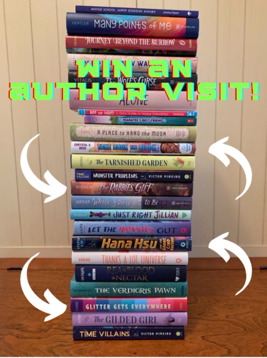 ☀️It’s hard to believe it’s time already for our first GIVEAWAY of 24/25!
#Teachers and #Librarians, start September with a splash 🌊
⭐️FREE virtual class visit w/ 3 amazing middle grade authors!!    
😊Tag friends for extra entries
⏰Ends Wed 8/7 🇺🇸US/CAN🇨🇦
🤞Good luck!!