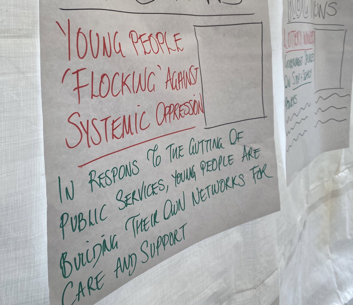 At our recent Solidarity Day, young people from Manchester, of all races and backgrounds, came together to think and learn. In one session, they pulled together the headlines they hope to see, that reflect the realities they want to organise around. 

It feels relevant today.