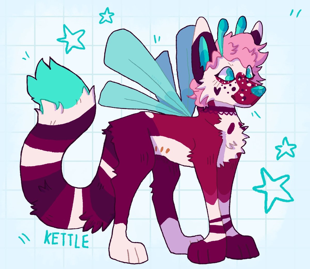 KettleWhiskerz's tweet photo. ˚₊‧꒰ა Kouki ໒꒱ ‧₊˚
A personal piece I finished of my new babe Kouki!! Hes a buggie dog and he has a twin flame (who I will draw soon) who is his 2nd half. #furryart #Fursona https://t.co/qdMISTDYrR