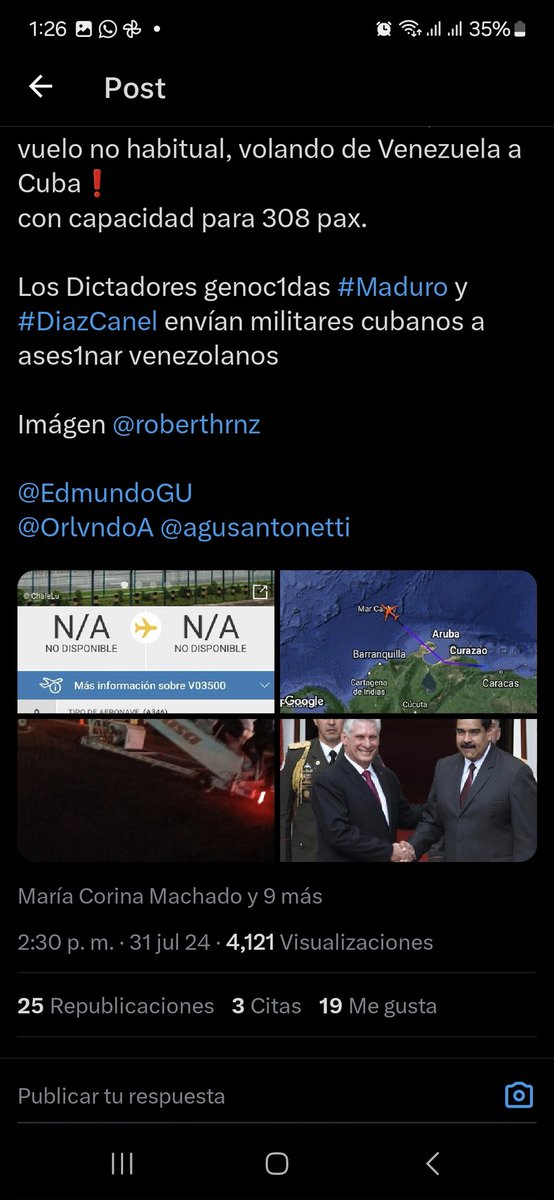BlxxdXP's tweet photo. @UHN_Plus @FlconEYES No desinformes, esa foto fue vista ya el 31 de julio https://t.co/IfKu3h8jnH