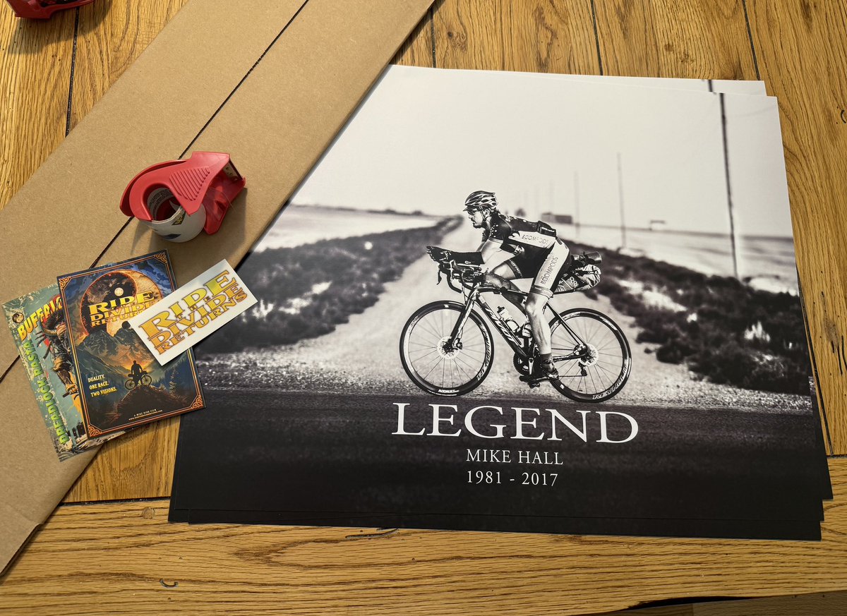 Shipping free Mike Hall Legend posters with every order…
- add the poster to your existing cart
- at checkout use code: legend
- store: ridethedividereturns.com

#BeMoreMike