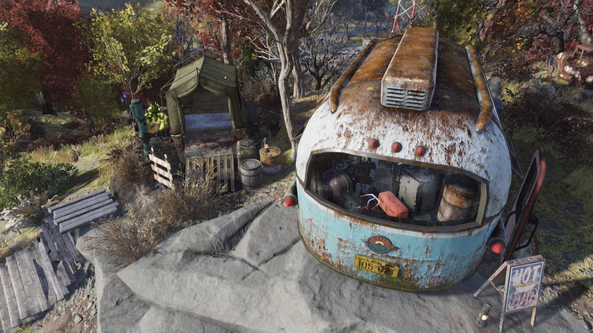 I made a #fallout76 camp and i put my #falloutfirst survival tent in it youtu.be/6AhxukoRwRo?si…