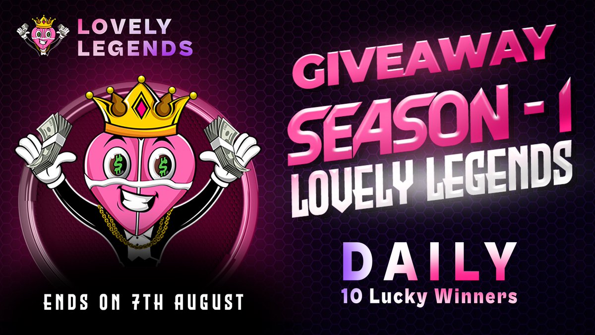 LFLabsToken's tweet photo. 🏆 Giveaway Season 1 
by Lovely Legends

Daily 10 Lucky Players will get 
👉👉 10,000 $LOVELY 👈👈

▪️Criteria: 
✅ Complete 2 Referrals
✅ Level: Gold or above
✅ Must Join Our TG & X

“The Biggest Committed Airdrop in the History”

Giveaway Season 1 Ends on 7th August

⚠️ From the Earn menu, if you mark a task as completed without actually completing it, you won't be eligible for the airdrop.