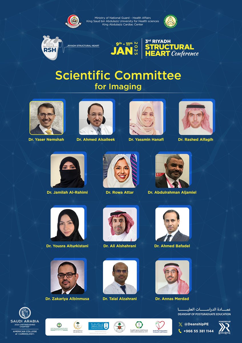 Riyadh Structural Heartمؤتمر الرياض لصمامات القلب (@heartstructural) on Twitter photo *️⃣We are delighted to announce the imaging scientific committee for the upcoming Riyadh Structural Heart Conference ➡️RSH 2025 - Jan 9-11
In Riyadh , Saudi Arabia 🇸🇦🫀🇸🇦
*️⃣Join us for this unique Conference
<a href="/Hragy/">Hany Ragy</a> <a href="/mmamas1973/">Mamas A. Mamas</a> <a href="/abdulaziz_radhi/">Dr. Abdulaziz Algethami د.عبدالعزيز القثامي</a> <a href="/alaide_chief/">chief</a> <a href="/DrAFrangieh/">Antonio Frangieh, MD, MPH, FACC, FSCAI</a> *️⃣We are delighted to announce the imaging scientific committee for the upcoming Riyadh Structural Heart Conference ➡️RSH 2025 - Jan 9-11
In Riyadh , Saudi Arabia 🇸🇦🫀🇸🇦
*️⃣Join us for this unique Conference
<a href="/Hragy/">Hany Ragy</a> <a href="/mmamas1973/">Mamas A. Mamas</a> <a href="/abdulaziz_radhi/">Dr. Abdulaziz Algethami د.عبدالعزيز القثامي</a> <a href="/alaide_chief/">chief</a> <a href="/DrAFrangieh/">Antonio Frangieh, MD, MPH, FACC, FSCAI</a>