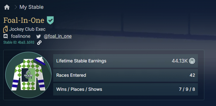 Foal-In-One Racing tweet media