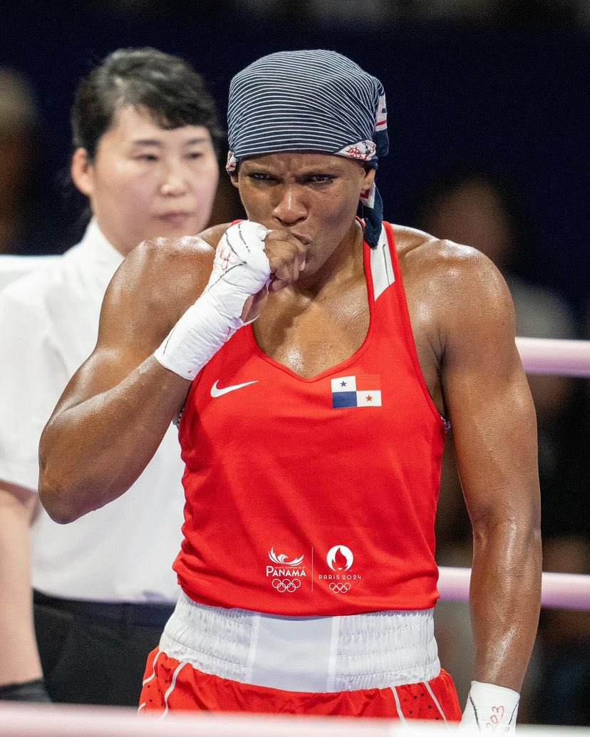 COlimpicoPanama's tweet photo. ¡Atheyna Bylon asegura medalla y buscará el pase a la final en París 2024! ❤️❤️🇵🇦🇵🇦🇵🇦🇵🇦

Atheyna Bylon @abylon06 en 75 kg se enfrentará en semifinales a Cindy Ngamba integrante del Equipo Olímpico de Refugiados (EOR), y de origen camerunés.
⬇️ https://t.co/q2Ybj7jP3W