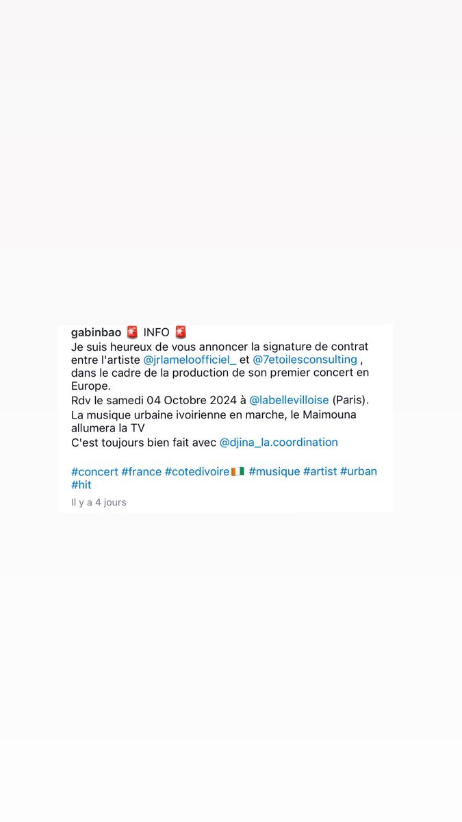 kultur_inc's tweet photo. #News | @jrlameloofficiel_ à @labellevilloise en Octobre ! 🎉🔥
En accord avec la structure @7etoilesconsulting de M. @gabinbao, Lamelo se produira devant 580 personnes en cette mythique salle de spectacle française 🔥💪🏿
#media #kesstmedia #bestmedia #concert #music #france https://t.co/fwzi8s9LZ7
