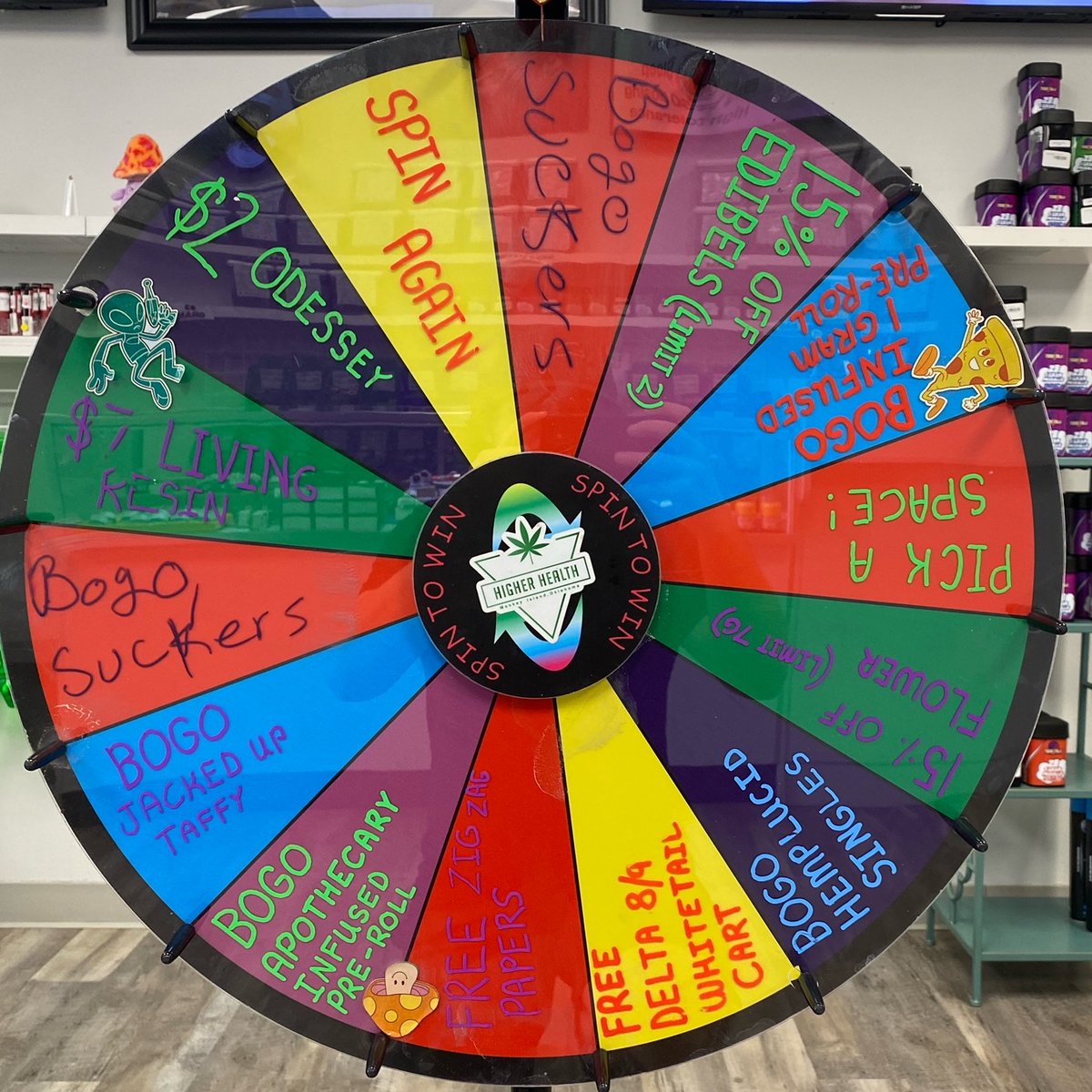 HigherHealthOK's tweet image. Sunday Spin To Win!! #higherhealthok #groveok #grandlakeok #monkeyislandok
