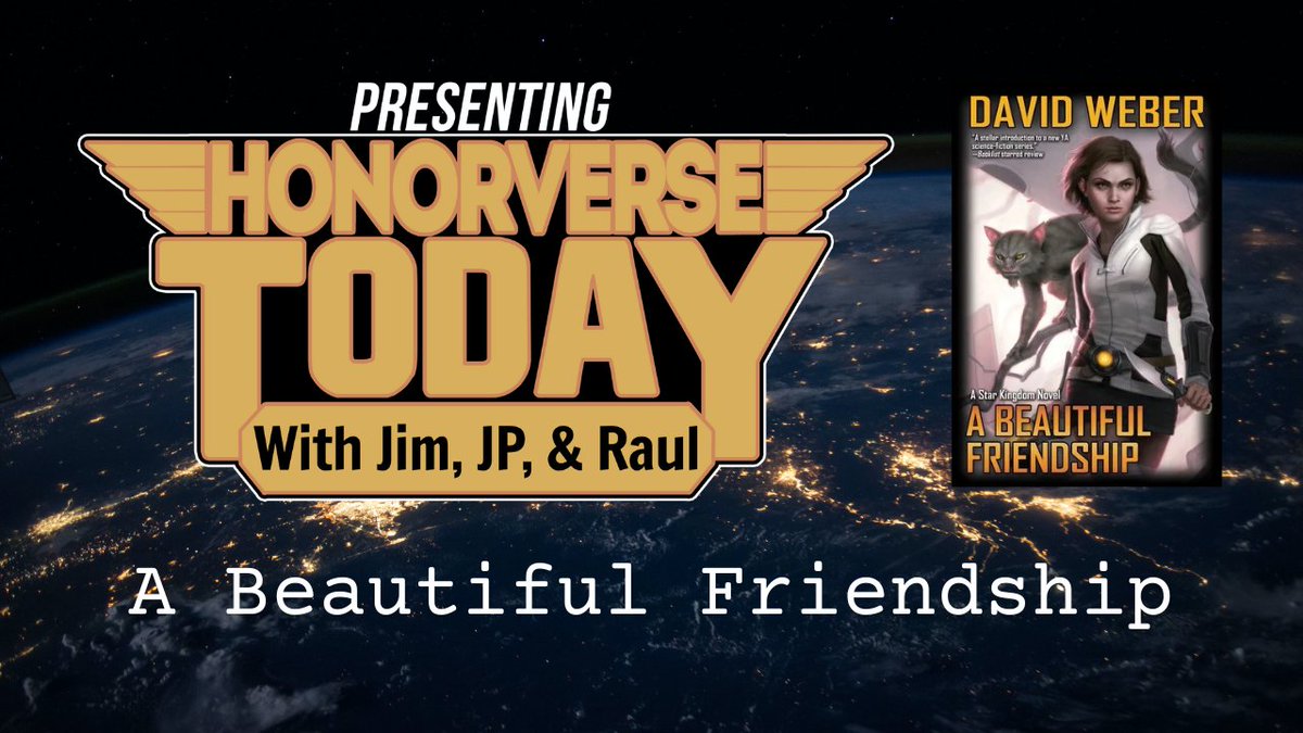 TPEnetwork's tweet image. The Honorverse Today is proud to bring you a discussion of David Weber's first novel in the Star Kingdom series, A Beautiful Friendship. Join Raul, JP, and Jim for this lively discussion. Now, let's be about it!
tpenetwork.com/hvt-024-a-beau…