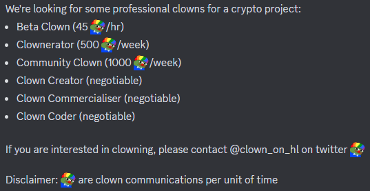We are not accepting low quality clownerage 🤡🤡🤡

If you see this scam message, report it to your local internet provider. Thanks