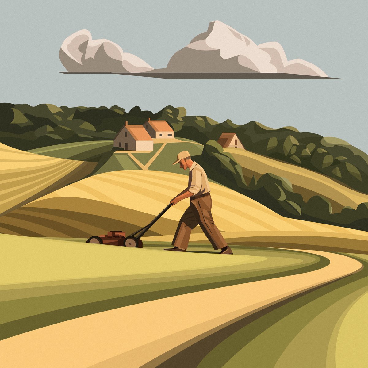 Good morning! Nice day to mow the lawn.